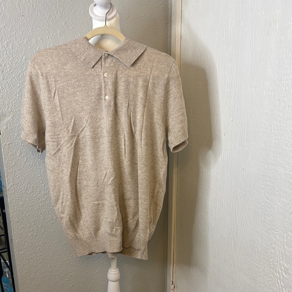 J. Crew Light Brown Polo Shirt